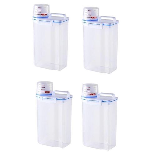 Bocaux De Conservation Des Aliments Pour Riz Et Céréales Bocaux De Conservation Avec Tasses À Mesurer Kitchen Moistureproof Et Insect
