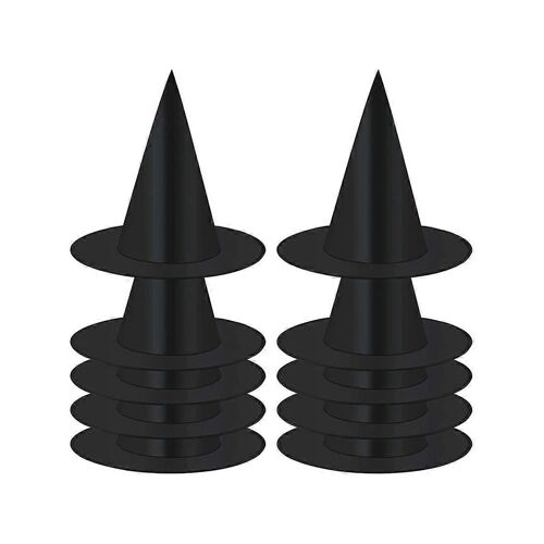 Paquet De 10 Chapeaux De Sorcière Halloween Sorcière Noire Chapeau Suspendu Chapeau Noir Chapeau De Sorcière Halloween Fête De Noël