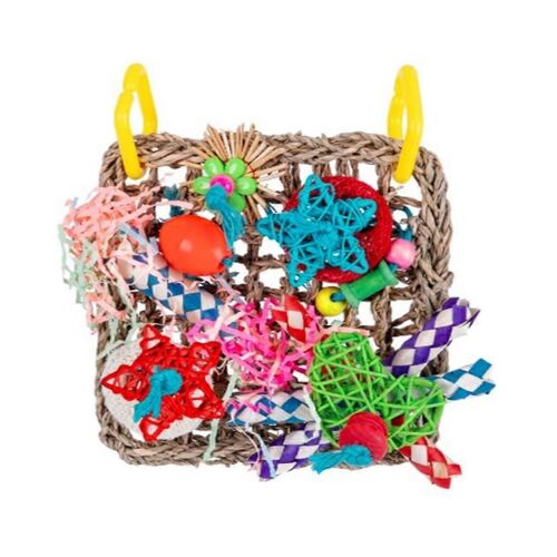 Filet D'escalade Pour Oiseaux, Jouets Pour Perroquets, Corde Suspendue En Jonc De Mer Tissé, Balançoire, Échelle De Jeu, Jouets À Mâcher, Couleur
