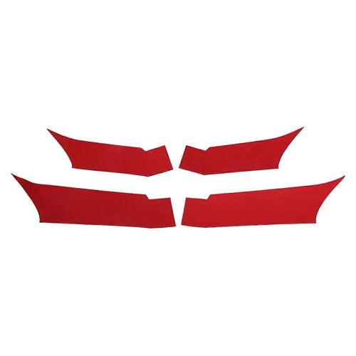 Pour Y 2018-2023 À L'intérieur Poignée De Porte Autocollant Protecteur Intérieur Couverture Italie Suède Intérieur De Voiture Rouge