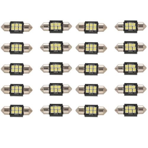 Extrêmement Lumineux Lumens 3020 Chipset Erreur Led Ampoules Pour L'intérieur Des Lumières De Voiture Plaque Dôme Carte Porte Courtoisie 1,25 Pouce 31 Mm