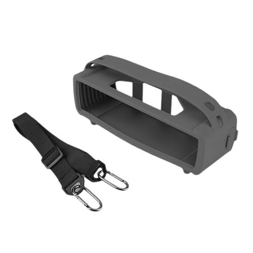 Housse de protection en silicone pour enceinte Bluetooth SoundLink Mini/Mini II, pochette de transport avec bandoulière gris