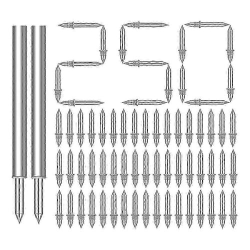 250Pcs Plinthe Planche Clous,Double Plinthe Fil Clou,Clou,Équipé de Slee Spécifique aux Clous