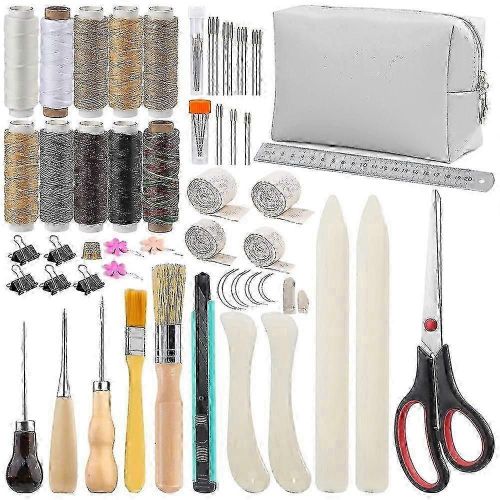 65 Pcs Kit De Reliure Bookbinding Matriaux Bone Folder Kit Doutils Pour Dbutants Reliure Supplie