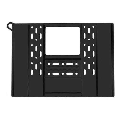 Couvercle de lavabo de salle de bain pour l'espace de comptoir Silicone Lavabo de salle de bain Organisateur de maquillage Tapis Maquillage résistant