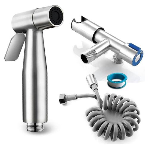Pulvérisateur de bidet pour toilettes,Pulvérisateur de bidet portatif pour jet de toilette Spray pour le nettoyage de l'ensemble de pulvérisateur de couches en tissu de toilette