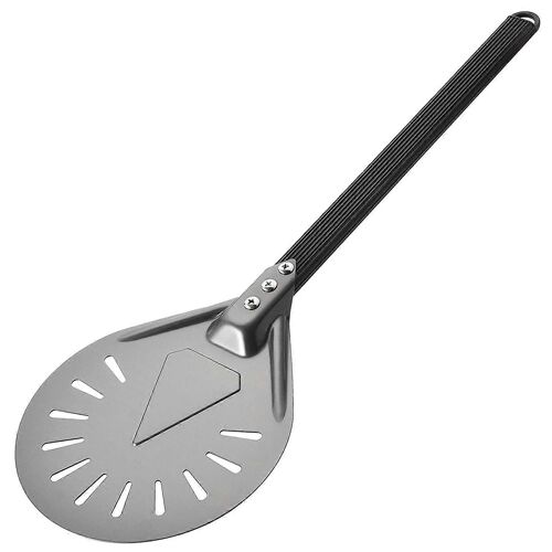 Pizza Tournante Avec Palette À Pizza Ronde En Aluminium De 8 Pouces, 23,6 Pouces Hors Tout, Accès Au Four À Pizza Extérieur