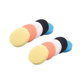 Kit de tampon de polissage de 5 pouces (125 mm) pour polisseuse de voiture Pack de 10 pièces