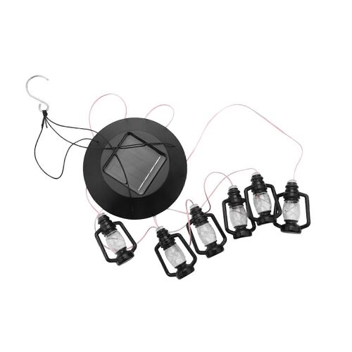 Changement Solaire Alimenté Lanternes Vent Carillon Vent Mobile Led Lumière, Spirale Spinner Windchime Portable