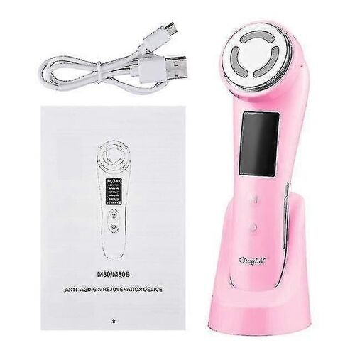 5 En 1 Ems Lifting Du Visage Cool Masseur Facial Sonic Ion Led Photon Anti Vieillissement De La Peau Lifti