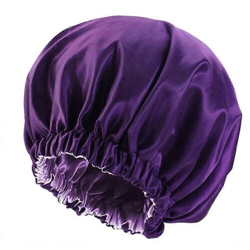 Chapeaux En Satin,Chapeaux En Soie,Chapeaux De Nuit,Chapeaux De Protection Des Cheveux Double Couche Pour Femmes 
