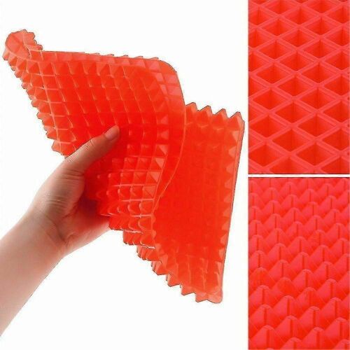 2pcs Pyramide Pan Non Stick Silicon Cooking Mat Four Plaque De Cuisson Graisse Rduisant 29x41cm