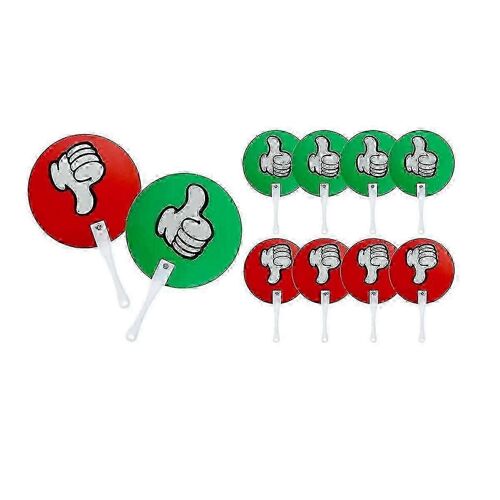 Paquet De 10 Pagaies De Vote Pour Salle De Classe Thumb Thumbs Down Fournitures De Classe En Petits Groupes Fournitures Pour Enseignants