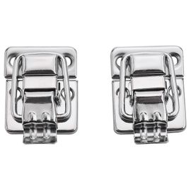 Serrure de valise à boutons-pression en métal 30x43mm Argent