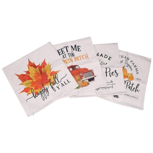 Housses d'oreiller feuilles d'érable ferme coussins pour Thanksgiving DeCor Décorations d'automne Cushi