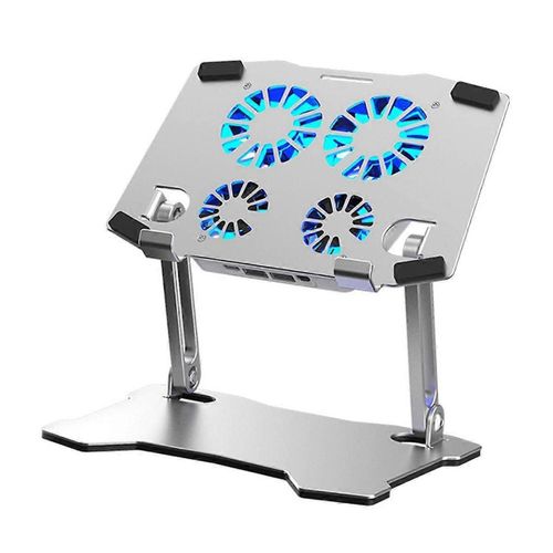 Support de refroidissement réglable en aluminium pour ordinateur portable, compatible avec toutes les tablettes