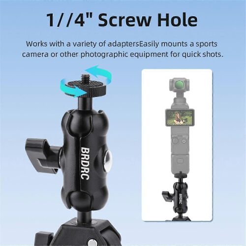 Support en métal Vélo VTT Titulaire Action Sports Caméra Clip Adaptateur pour Poche 3, Avec Tra