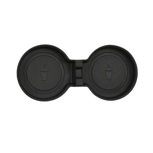 Tapis De Tasse D'eau De Voiture Coasters Fentes Tapis Antidérapant En Tpe Pour Accessoires D'intérieur 2024, Noir