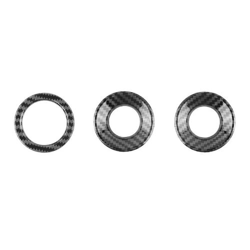 Pour Alphard Série 40 2023+ Couvercle De Bouton De Démarrage Et D'arrêt Du Moteur En Fibre De Carbone Et Autocollant De Garniture De Bouton De Commande Central