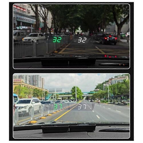 V9 Voiture Tête Haute Affichage Hud Compteur De Vitesse Affichage Pare-Brise Projecteur/Automobile Général Électronique Accessoires A