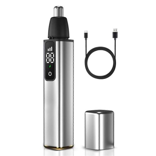 Tondeuse À Poils De Nez Pour Hommes Usb Rechargeable Oreille Tondeuse À Cheveux De Nez Avec Écran Lcd Garniture Professionnelle