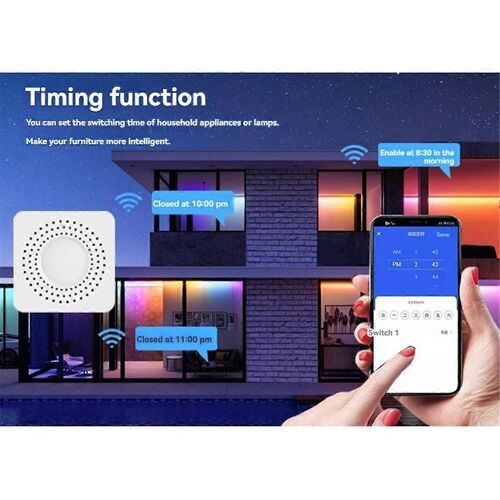 Module de commutation de relais Zigbee 10A 3 canaux AC100-240V Fonctionne avec Alexa Home Mini Module de commutation intelligent