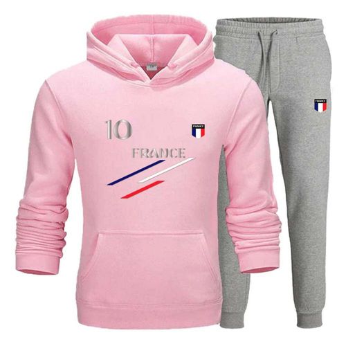 Jogging France Enfant Rose Clair Gris (Npz)