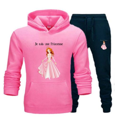 Jogging Enfant Princess Fille Rose Foncé (Npz)