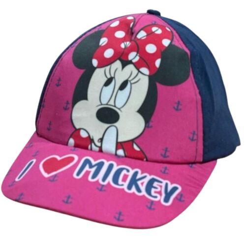 Casquette Minnie Disney - Réglable Par Scratch - 53 Cm (Taille 53,Couleur Bleu)