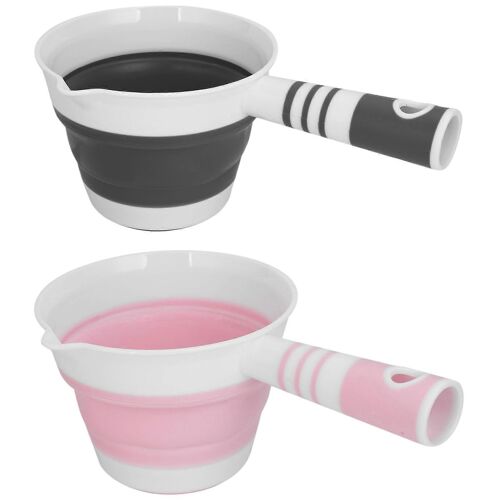2 Pack Louche D'eau Pliable, Pelle À Eau Pliable, Cuillère De Bain Pliante, Économie D'espace
