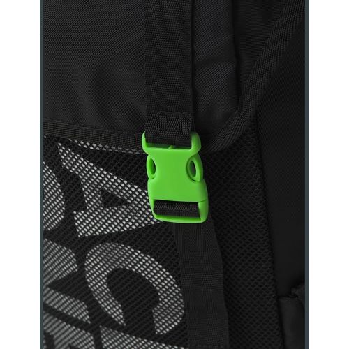 Sac À Dos En Maille Jacashford, Homme, Noir/Détails : Vert Islandais, Einheitsgrösse