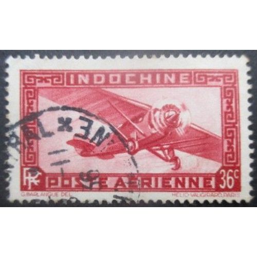 Indochine Poste Aérienne N°8 Avion Oblitéré