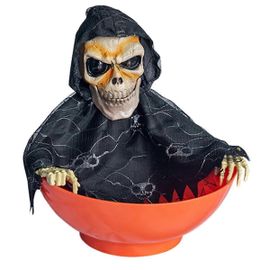 Bol À Bonbons D'halloween, Plat À Bonbons Avec Mouvement, Bol À Bonbons D'halloween, Bols À Fruits Fantômes Avec Yeux Lumineux