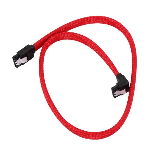 Câble de données SATA 3.0 III SATA3 7 broches 50 cm à angle droit 6 Gbit/s SSD Câbles HDD Disque dur Cordon de données avec N