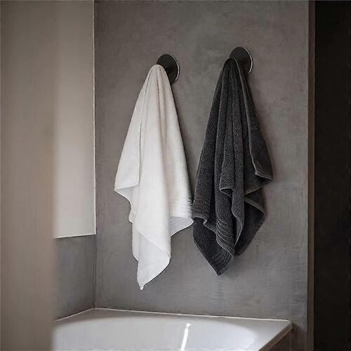 Crochet collant,crochet mural noir autocollant pour serviette porte-manteau,crochet en acier inoxydable,pas de dri