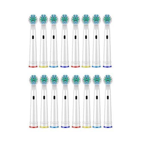16pcs Têtes De Brosse À Dents Électriques De Remplacement Pour Têtes De Brosse Sensibles Poils D25 D30 D32 47