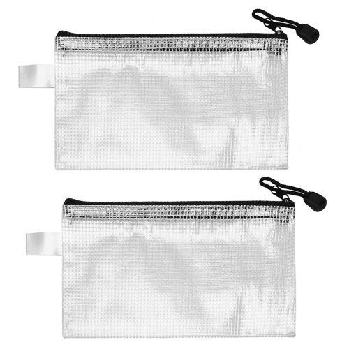 Lot de 30 pochettes zippées en maille B6 5,3 x 7,7 pouces,sac étanche à fermeture éclair pour fournitures scolaires et de bureau,puzzles et jeux