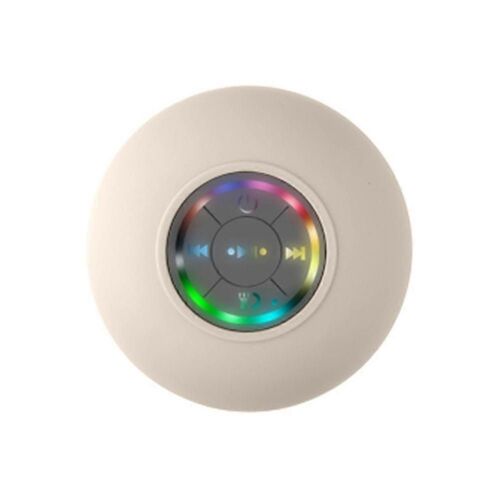 Mini haut-parleur Bluetooth étanche salle de bain audio sans fil Haut-parleurs de douche RGB Light Bluetooth Sucti