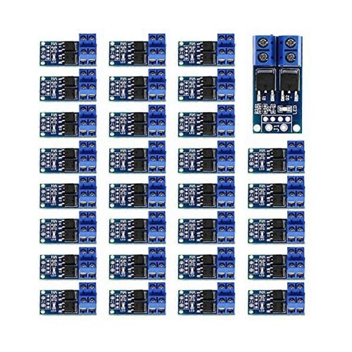 Module d'entraînement de commutation MOSFET 30PCS DC 5V-36V 15A (Max 30A) 400W Double Moteur CC PWM haute puissance 0-20KHz S