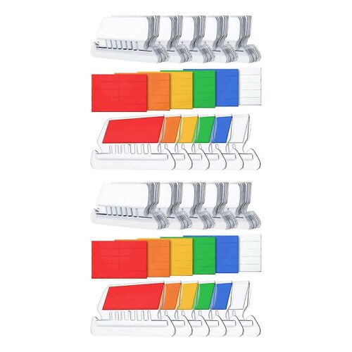 240 Ensembles D'onglets De Documents De Fichiers,Onglets De Dossiers Suspendus De 2 Pouces Et Inserts Multicolores Pour Une Identification Rapide