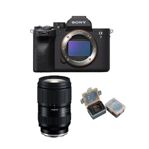 Sony Alpha A7 Mark IV 33 mpix + Objectif Tamron 28 - 75mm f/2.8 Di III VXD G2 (Monture Sony E) + Batterie Kingma 2000mAh (Modèle Sony NP - FZ100)