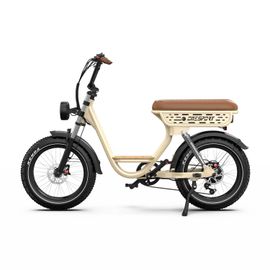 Onesport W77 Vélo Électrique - Moteur 250w Batterie 48v18ah Pneus De 20 Pouces Freins Hydrauliques - Beige