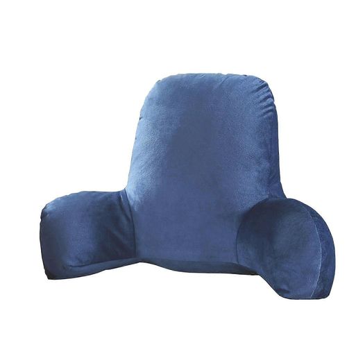 Coussin Lit Arrière Avec Accoudoir Lit De Soutien Lecture Taille Arrière Chaise Voiture Canapé Repose-Taille Coussin (Bleu Foncé