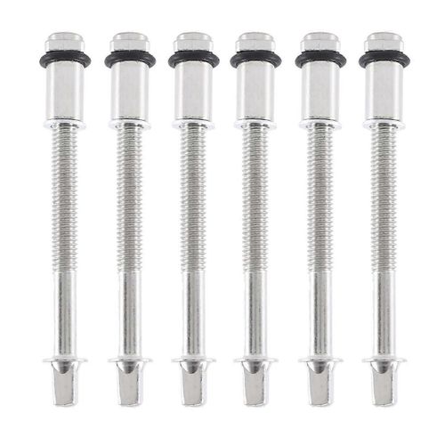 6pcs Tiges De Tension De Tambour En Métal 8cm Cerceaux De Batterie Courte Vis Pièces De Rechange Caisse Claire Matériel