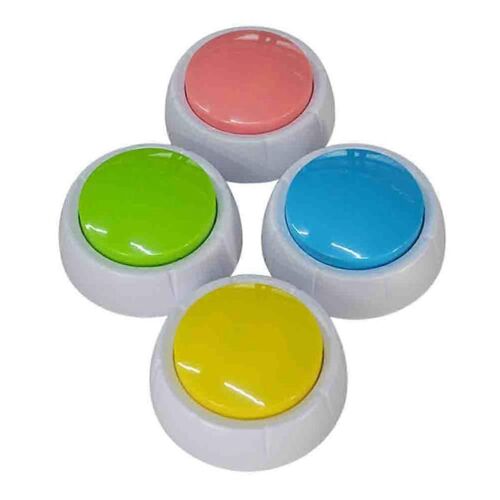 4 Pcs Squeeze Boîte À Musique Boîte À Musique Enregistrable Voix Son Bouton Party Supplies Boutons De Communication Buzzer Sounding Box