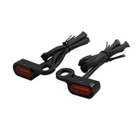 Moto Mini Led E Clignotant Feu De Fonctionnement Lampe De Circulation For- R18 (Orange)