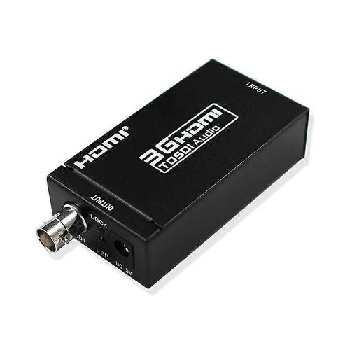 Convertisseur 1080P vers SDI Adaptateur Câble Coaxial Vidéo Audio Extendeur HD vers BNC SDI/HD-SDI/3G-SDI