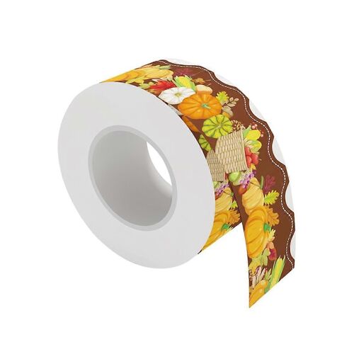 20M Thanksgiving festonné autocollant babillard bordures Liège planche décor salle de classe vestiaire de