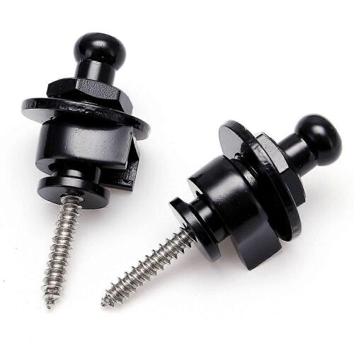 2pcs Sangle Serrure De Sécurité Serrure Fin Bouton Guitare Sangles Boucle De Ceinture Pour Guitare