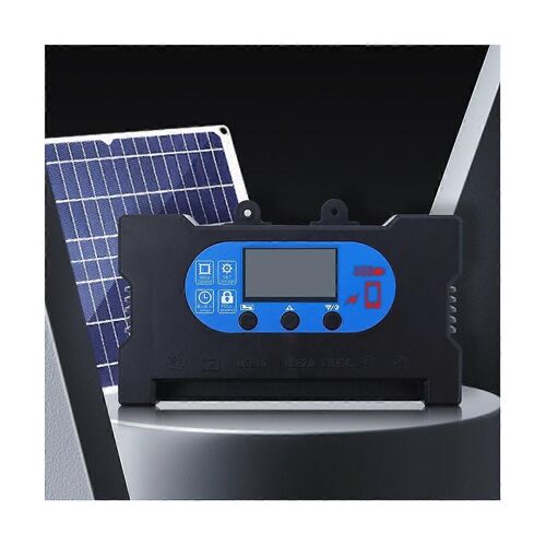 Contrôleur solaire 10A Régulateur de tension solaire PWM Chargeur de batterie Écran LCD Double USB Régulateurs de charge solaire